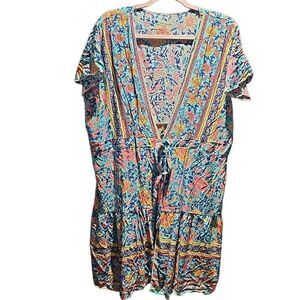 Swimsuit Cover-Up. Tie waist. Size XL